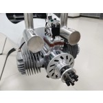 Originale DLA 64CC elettrificato avviamento doppio cilindro pesante sollevamento Drone motori EFI CNC In linea aereo modello aereo UAV DIY